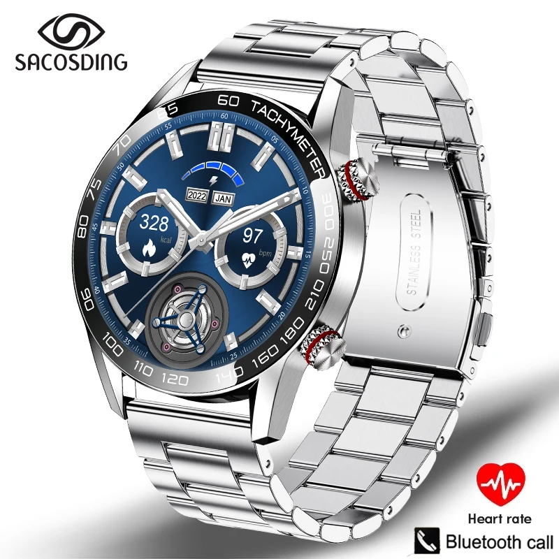 

2022 New Luxury business Smart Watch Men GT3 AMOLED 390*390 HD Full Screen Bluetooth Call IP67 Waterproof SmartWatch For Android