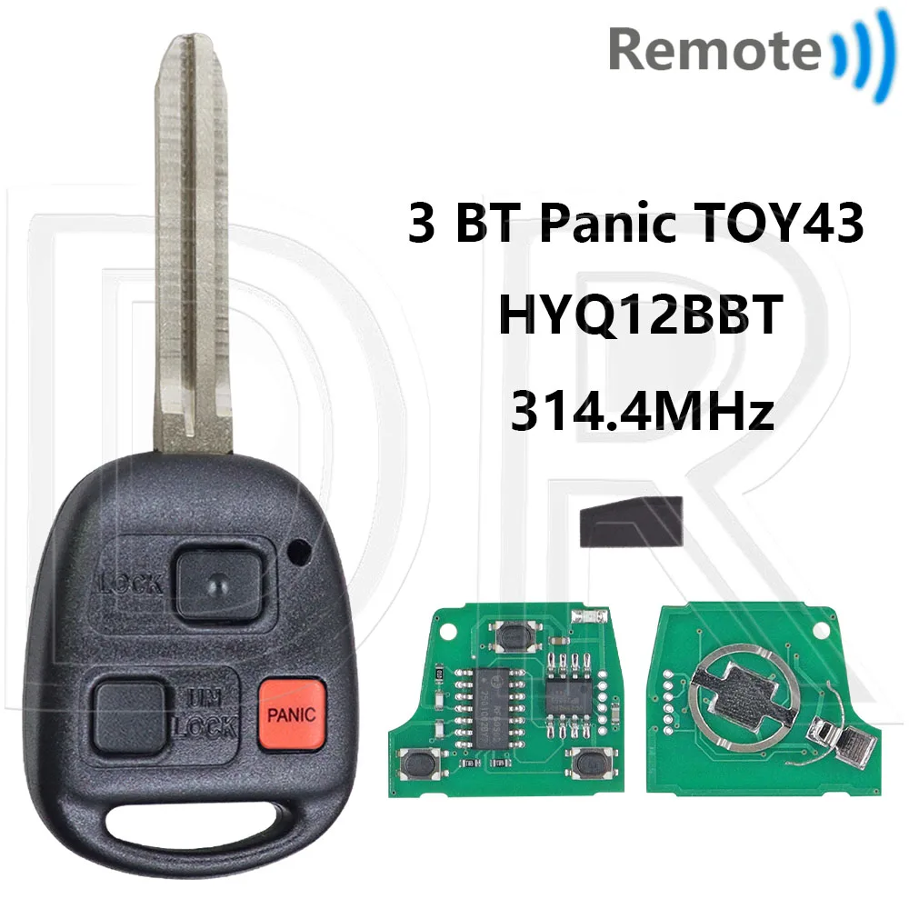 Отличный HYQ12BBT 314,4 МГц 4C/4D67/4D68/4D72 G чип автомобильный дистанционный ключ для Lexus ES330 SC430 RX330 RX350 RX400H LS430 Toyota 2004-2010