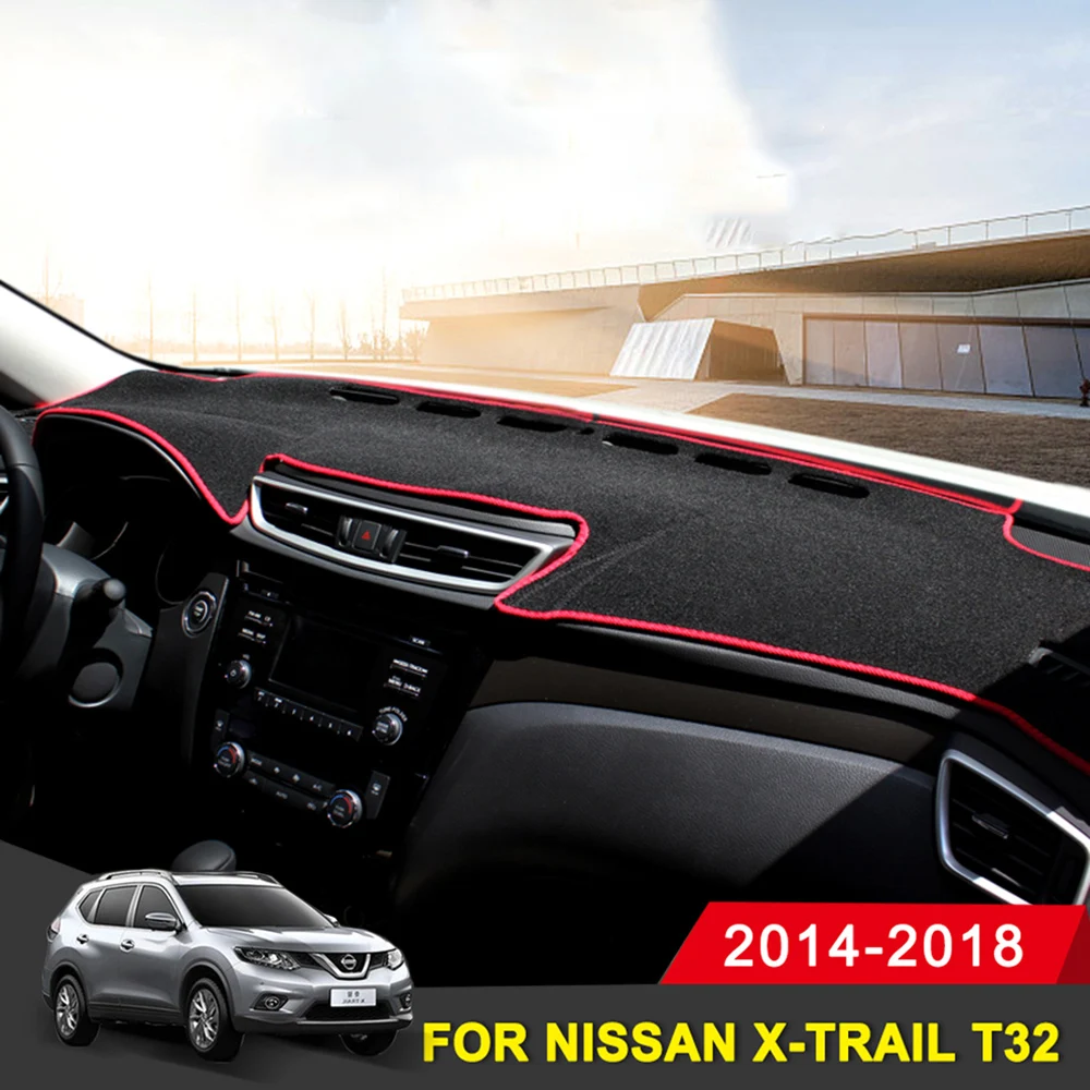 

Для Nissan X-Trail X Trail T32 2014-2018 накладка на левую приборную панель автомобиля, коврик, накидка, коврик, коврик, аксессуары