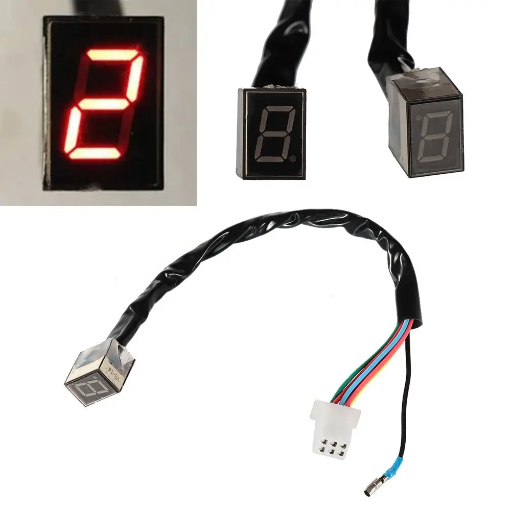 

Mini Gauge Motorcycle Shift Lever LED Display Gear Indicator Digital Lever Sensor