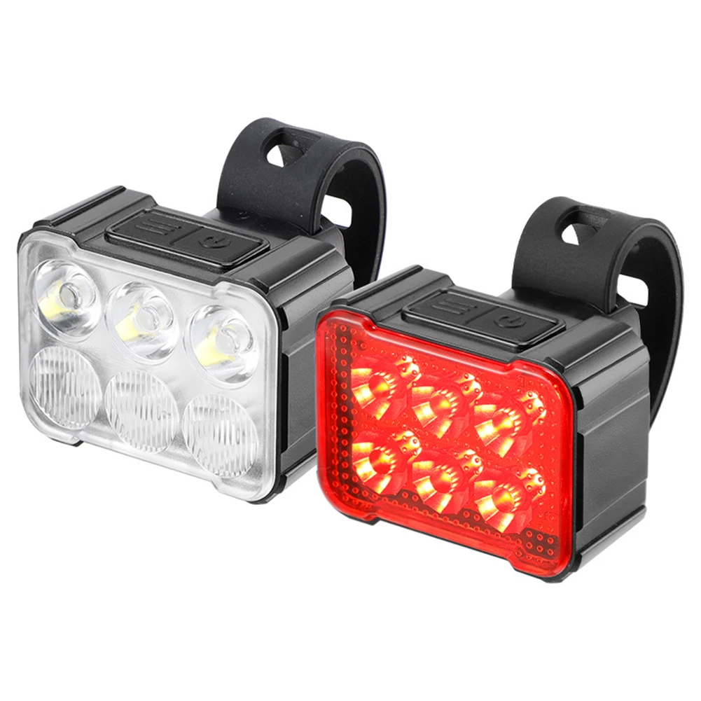 

Bicycle LED Light Front Rear Light USB Charging Bike Headlight Taillight MTB Waterproof Cycling Flashlight Safety Lamp