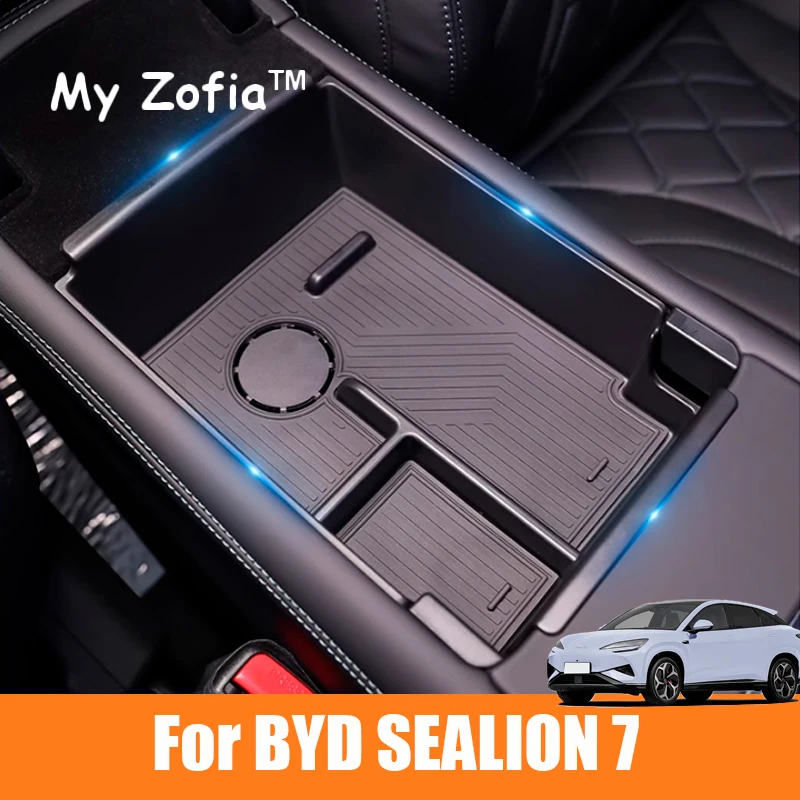 Для BYD Sealion 7 Sea Lion 07 EV 2024 2025 автомобильный подлокотник приборная панель хранилище