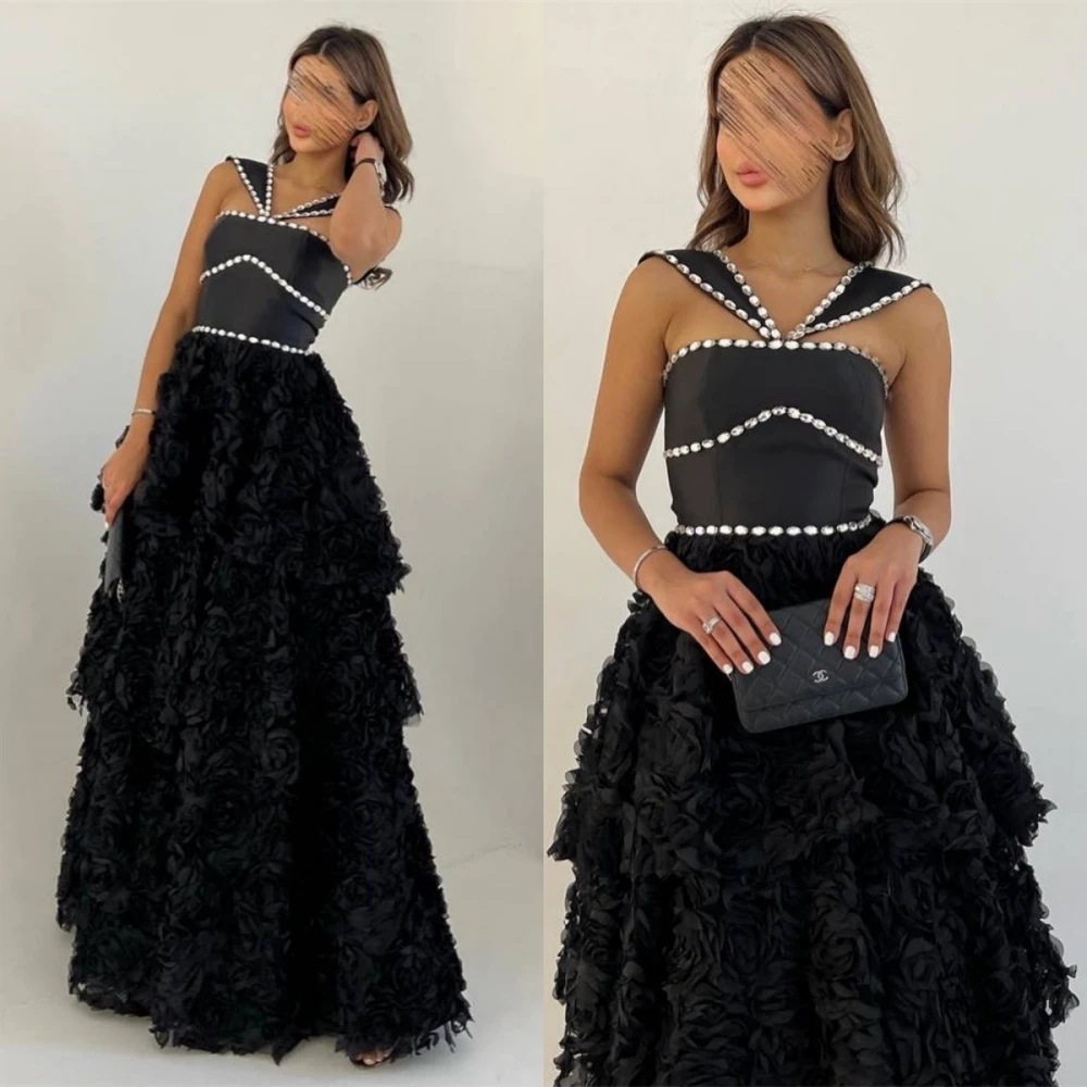 

Выпускные платья сказочной расцветки, элегантное платье с V-образным вырезом в стиле ампир, искусственная кожа, кружевные блестки, длина до пола, без рукавов, Формальные Вечерние платья