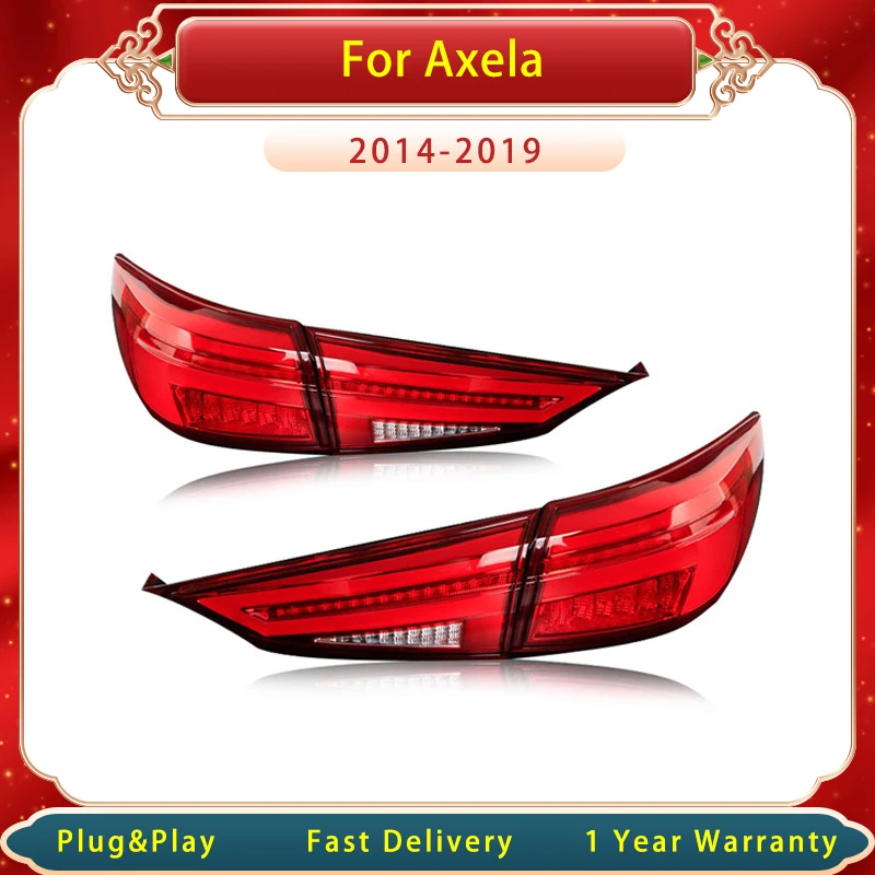 

Car Tail Lamp For Mazda 3 Axela 2014-2016 Hatchback Mazda3 DRL Dynamic Signal Reverse Upgrade Tail Light Accembly