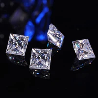 real princess cut moissanite diamond 10ct loose gemstones pass diamond test certified precious stones infinity moissanita gems