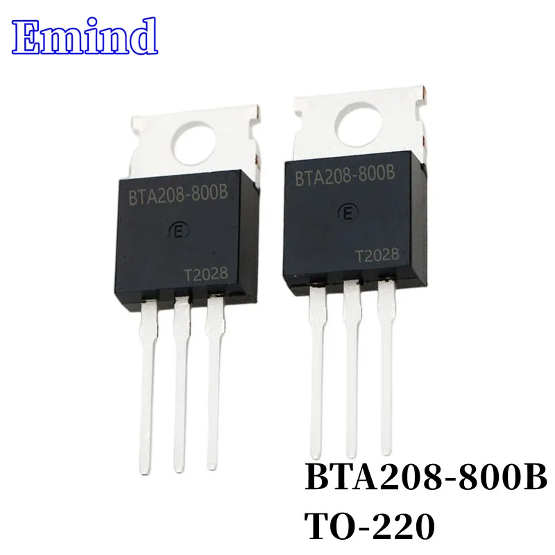 

10Pcs BTA208-800B BTA208 Thyristor TO-220 8A/800V DIP Triac Large Chip