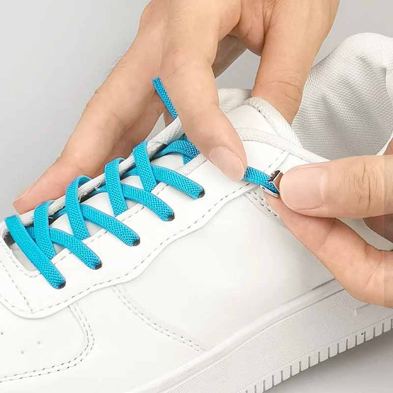 No Tie Shoe Laces Flat Elastic Shoelaces Outdoor Leisure Sneakers Quick Safety  Shoelace Kids And Adult Unisex Lazy Laces