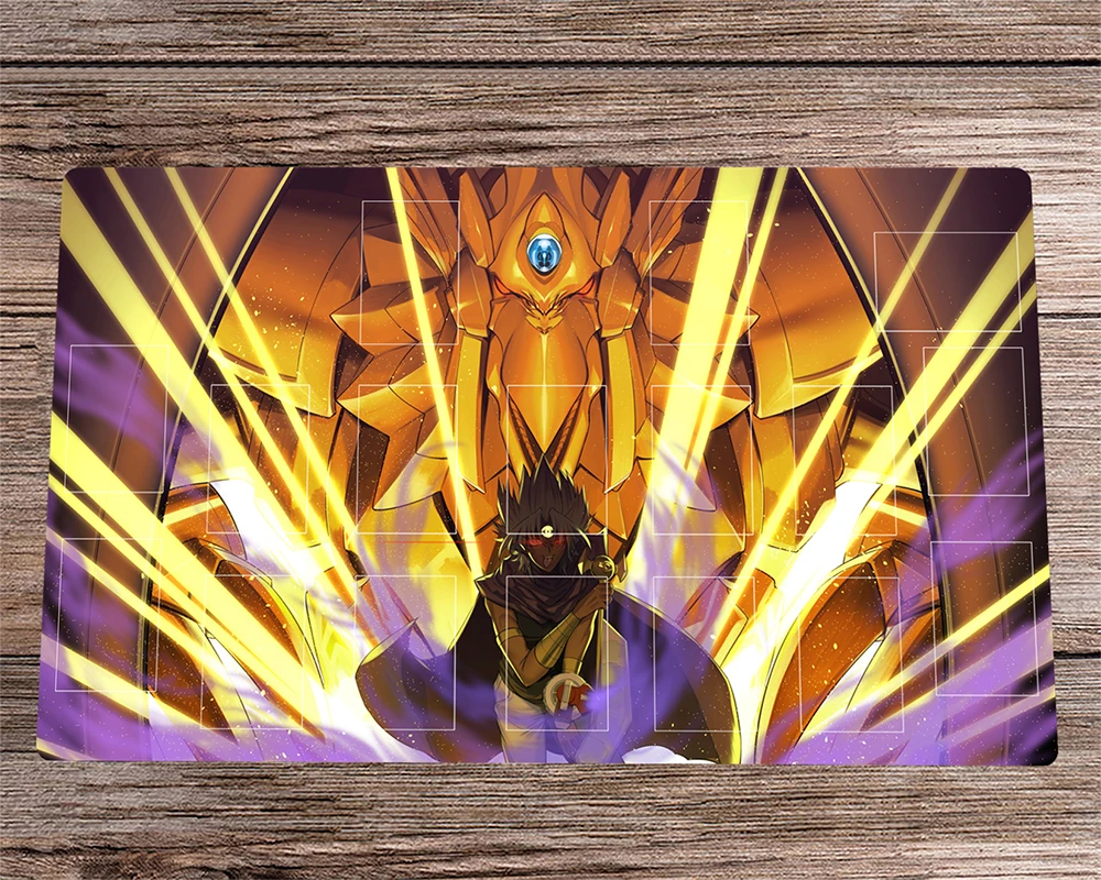 

YuGiOh Playmat The Winged Dragon of Ra TCG CCG Mat Trading Card Game Mat Board Game Playmat Desk Pad & Free Bag Mousepad 60x35cm