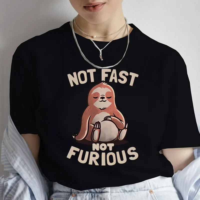 Женская футболка с коротким рукавом и принтом Not форсаж летняя повседневная Y2k 2000s