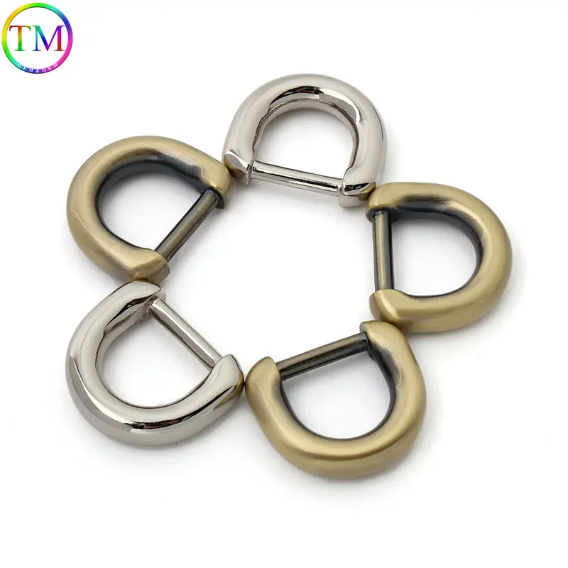 10-50 Pieces Detachable Metal D Ring Buckles For Bag Belt Clasp Handbag Shoulder Strap Clip Diy Leather Hardware Accessories