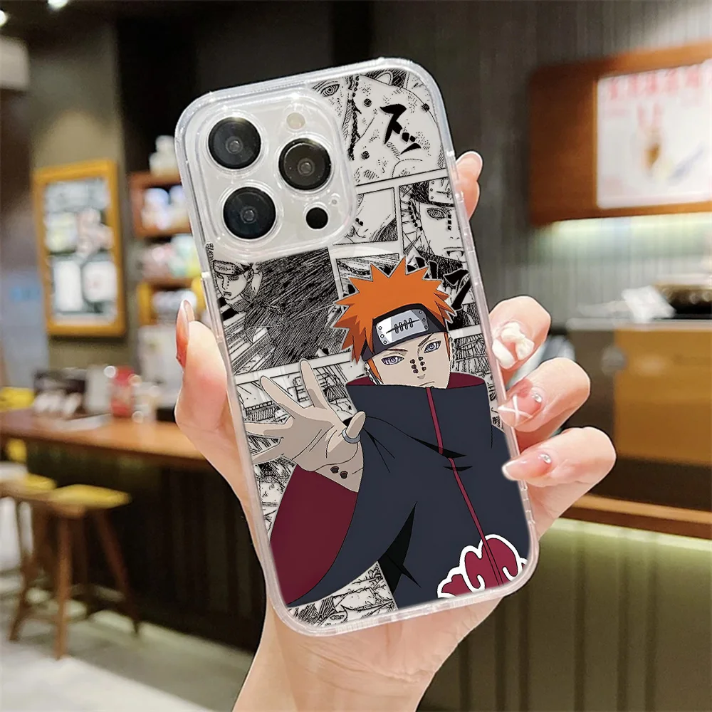 Фото Японский магнитный чехол HotAnime для телефонов Samsung Galaxy S26 S25 S24 S23 S22 S21 S20 FE Edge Plus Ultra 5G с изображением Наруто, прозрачный TPU-чехол №3