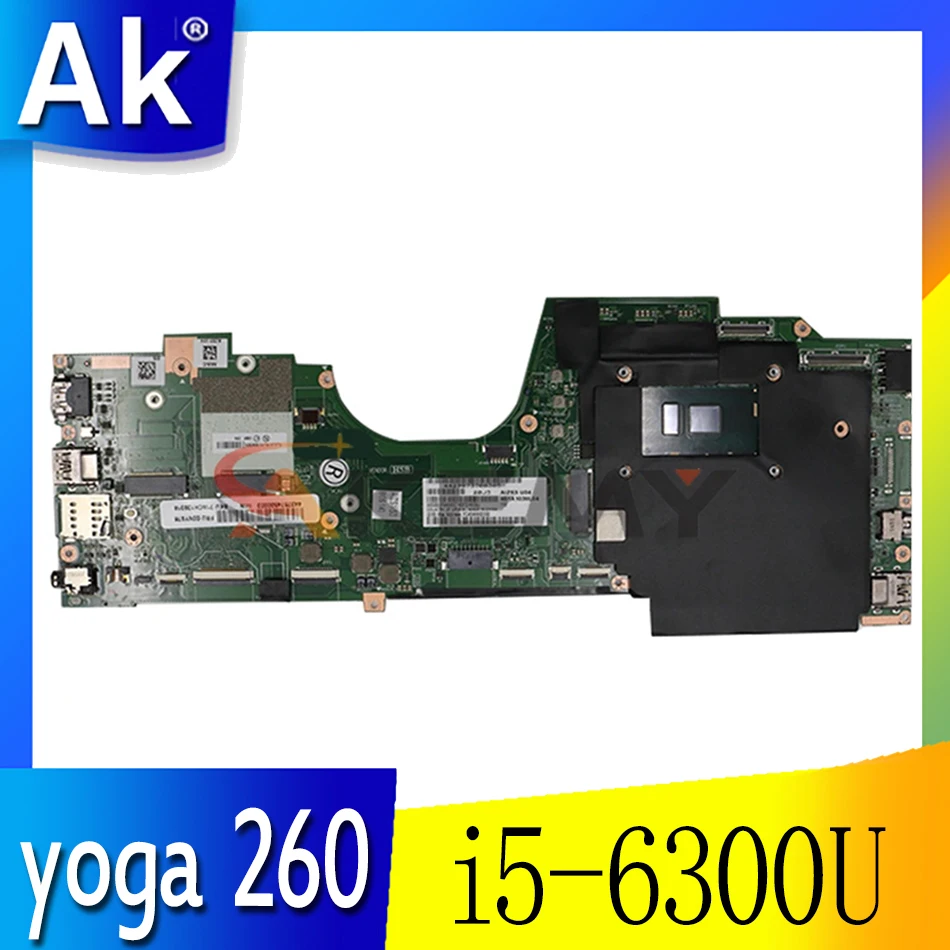 

Akemy AIZS3 LA-C582P Main board For lenovo thinkpad yoga 260 Laptop motherboard SR2F0 i5-6300U ddr4 full tested