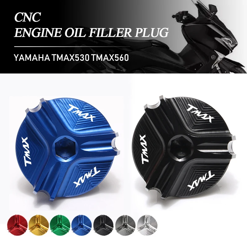 

Motorcycle Accessories Engine Oil Drain Plug Sump Nut Cup Cover Filler Cap for YAMAHA TMAX530 TMAX560