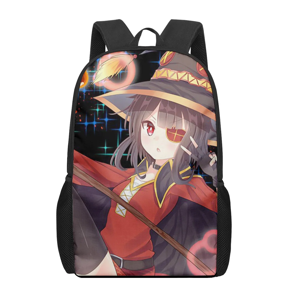 Konosuba Megumin cute Anime 3D Pattern School Bag for Children Girls Boys Casual Book Bags Kids Backpack Boys Girls Schoolbags