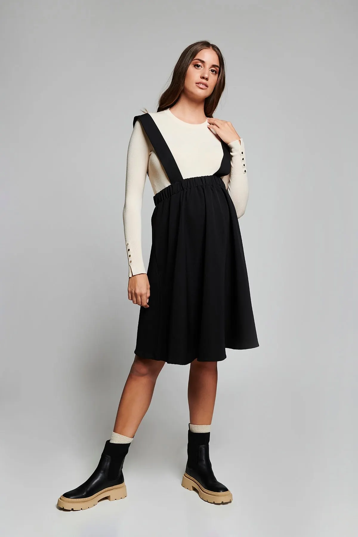 

Женский комбинезон Kaiden, черная удобная юбка, модные повседневные мешковатые брюки без рукавов