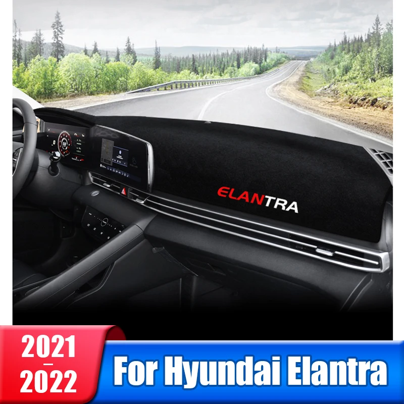 

Солнцезащитный козырек для приборной панели автомобиля, Накладка для Hyundai Elantra CN7 2021 2022 N Line, гибридный Настольный коврик для приборной панел...