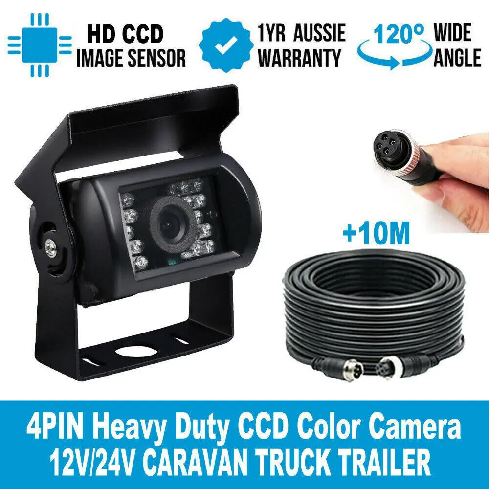 4Pin камера заднего вида для автобуса грузовика фургона RV CCD + 10 м/33ft Удлинительный