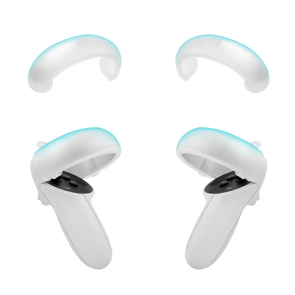 

Silicone Ring Protective Case for Oculus Quest 2 Halo Controller VR Handle Anti-Bumping Cover for Oculus Quest 2 Accessories