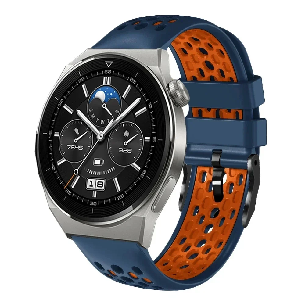 Ремешок силиконовый для смарт-часов TicWatch Pro 3 GPS GTX 2021 2020 22 мм