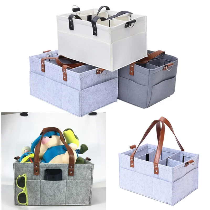 

New Nappy Caddy Organiser Baby Box Storage Portable Car Organizer Newborn Essentials Baby Shower Gifts Diaper Storage Mummy Bag
