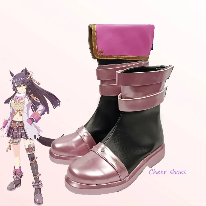 Mamusume Pretty Derby Обувь для косплея Narita Brian Сапоги Комикс женщин Хэллоуин Косплей