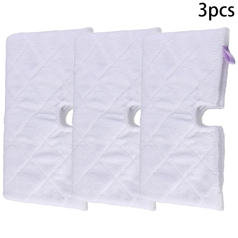

3pcs Mop Cloth Microfiber White Pads Replacement Parts Tool Accessories