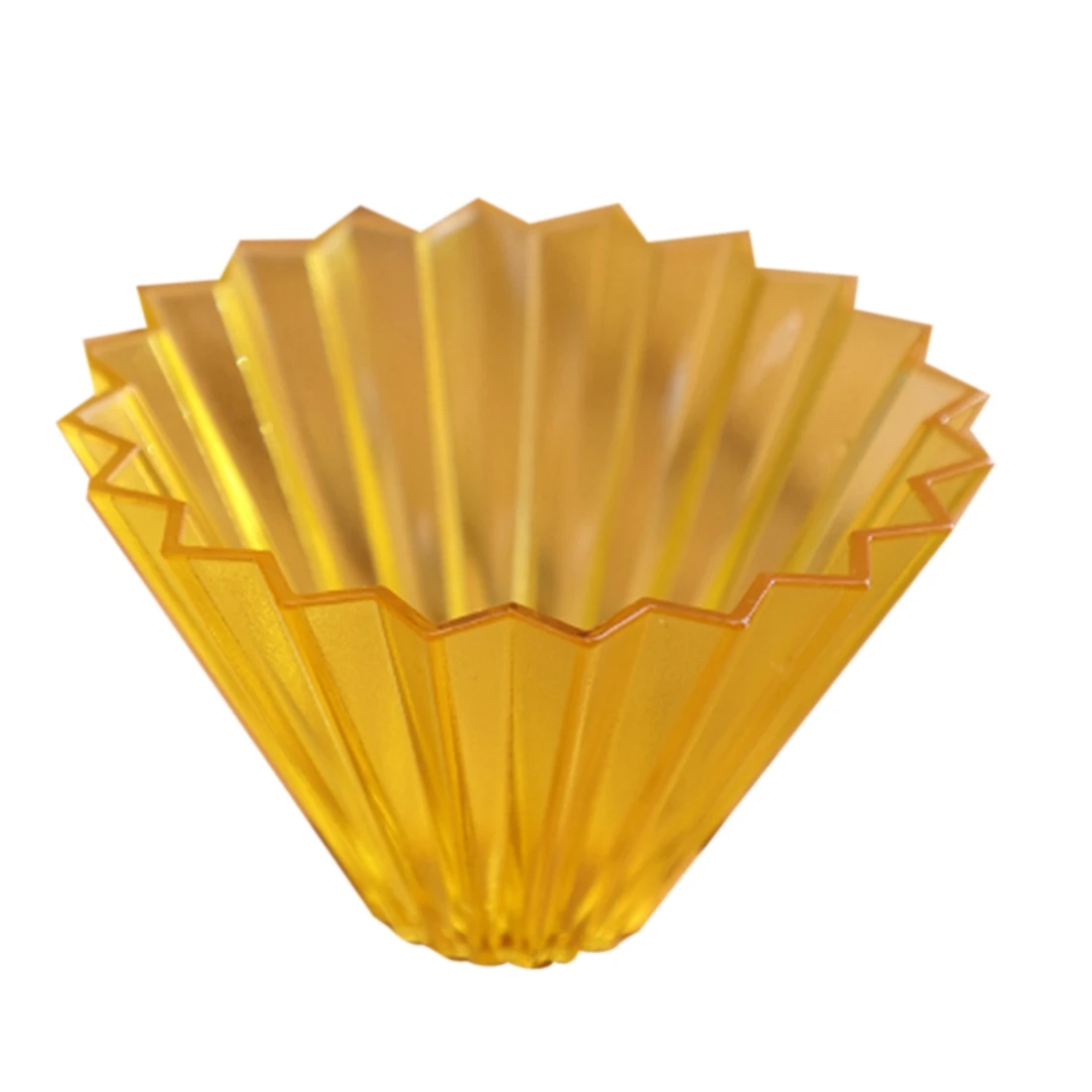 

V60 Coffee Dripper Glass Coffee Filter for Pour over Barista Coffee Transparent Reusable Coffee Funnel(Champagne)
