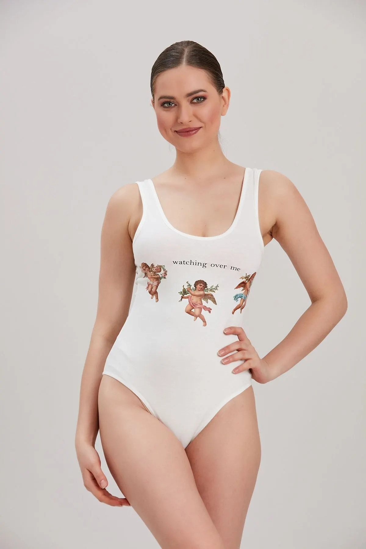 

Женский комбинезон с принтом, белый Облегающий комбинезон-футляр, летняя уличная одежда