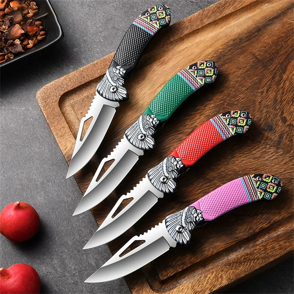 1 Шт. Портативный Складной Кухонный Нож Из Нержавеющей Стали Овощечистка Для