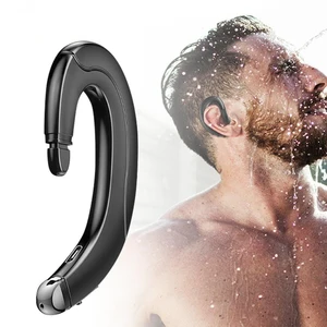 running sports earphone bone conduction ear hook bluetooth 5 0 hifi stereo wireless earphone headset for xiaomi music headsets free global shipping
