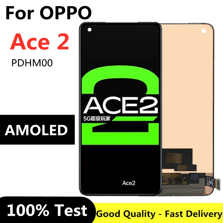

6.55" AMOLED For Oppo Reno ACE2 Ace 2 LCD Touch Screen Digitizer Assembly For OPPO PDHM00 Ace2 ace2 LCD Replacement