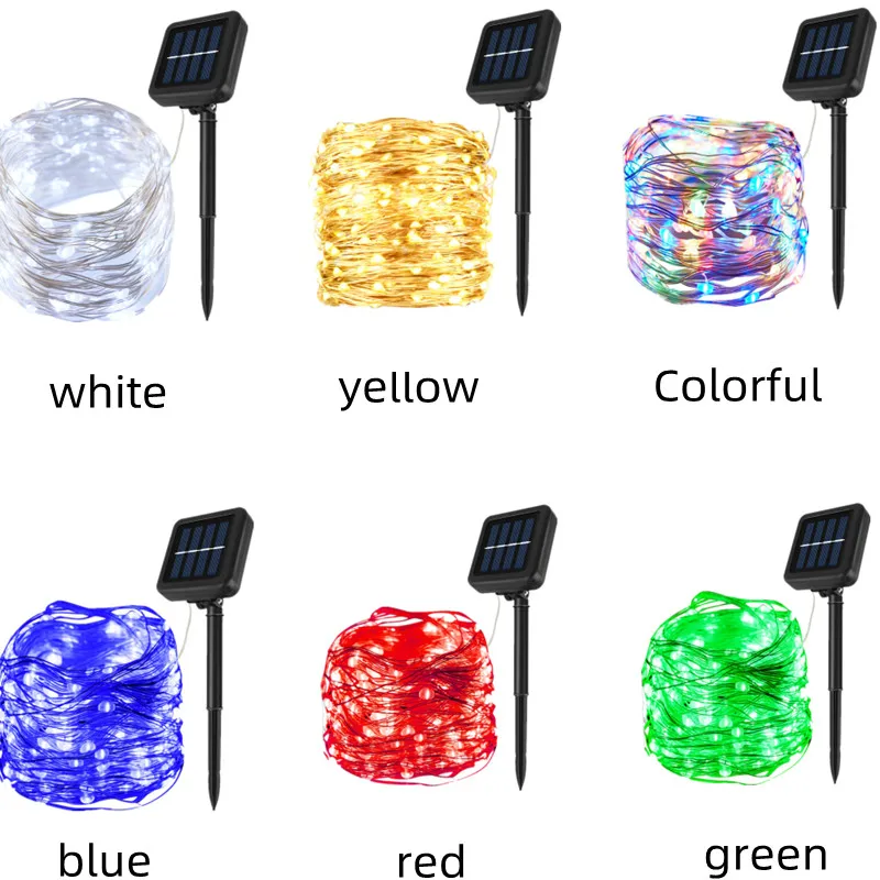 

32M 300 LED Solar Outdoor Lights Garland Strip Light Home Garden Copper Wire Light String Fairy Solar Powered Christmas Decor