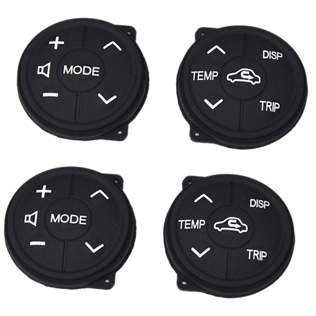 

4X for Toyota Prius 30 XW30 2009-2015 Prius C Button Multifunction Steering Wheel Switch Control Button Panel Rubber
