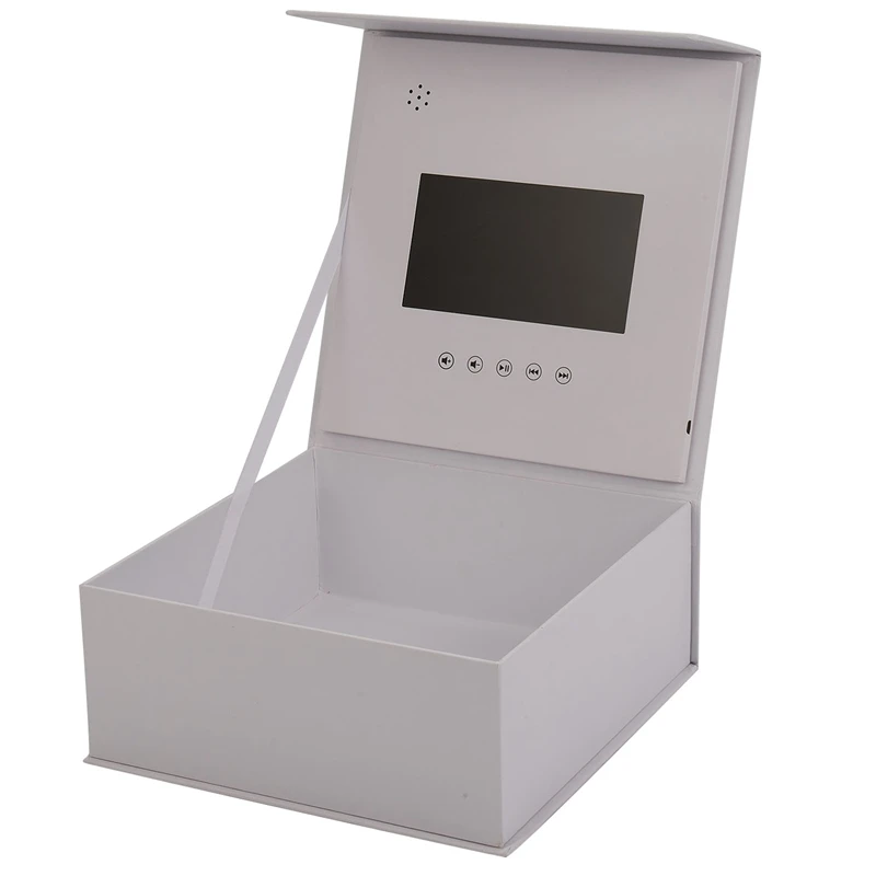 

7-дюймовая Подарочная видеокарта, поздравительная открытка с ЖК-дисплеем, Подарочная коробка с подсветкой, поздравительная открытка, Подар...