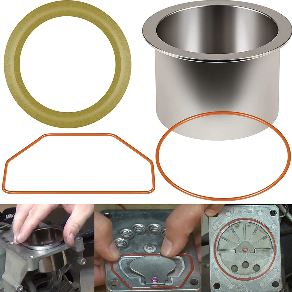 

Compressor Air Compressor Kit Sleeve Strength Metal Ring Kit Rubber Air Compressor Can Replace High Mechanical