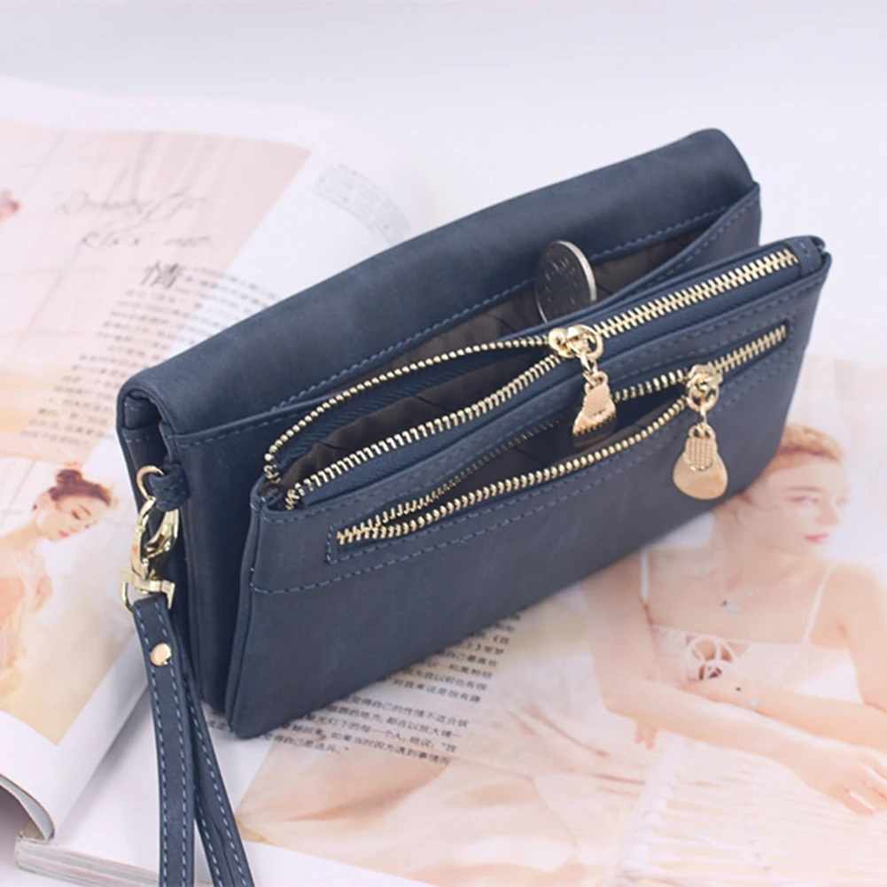 Унисекс водонепроницаемый длинный держатель для карт из искусственной кожи