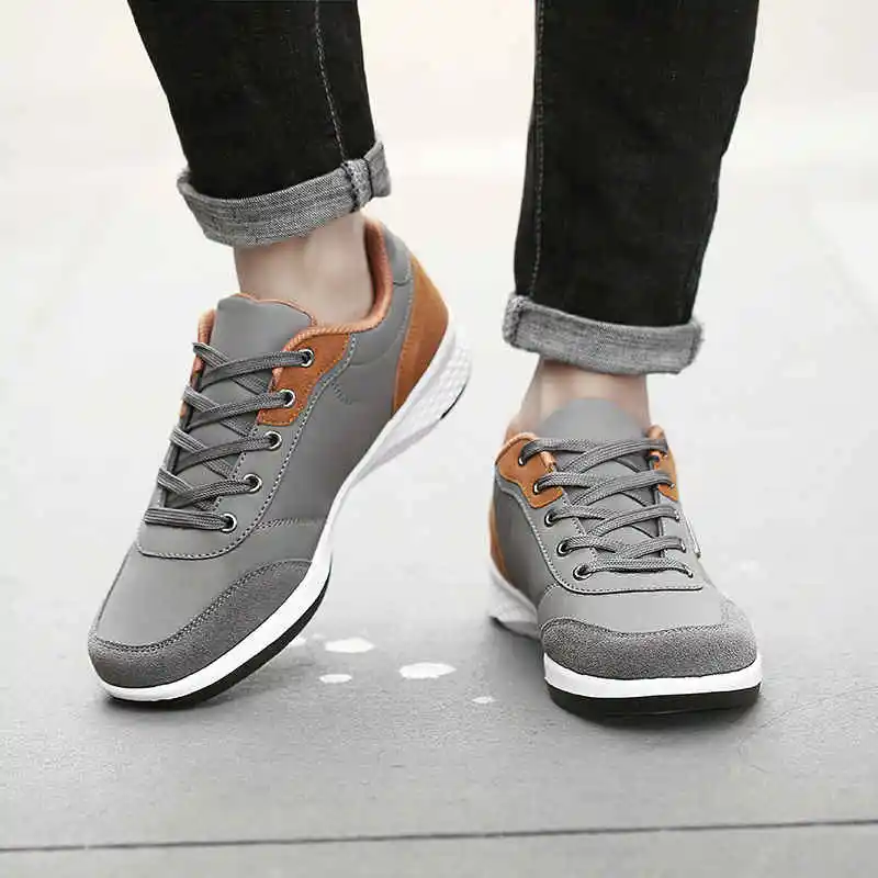 

Sneakers Without Laces Man High-Cut Men Sport Shoes Dad Men's Running Shoes Beach Sports Sneakers Deals Tennis Sho Pink Gray