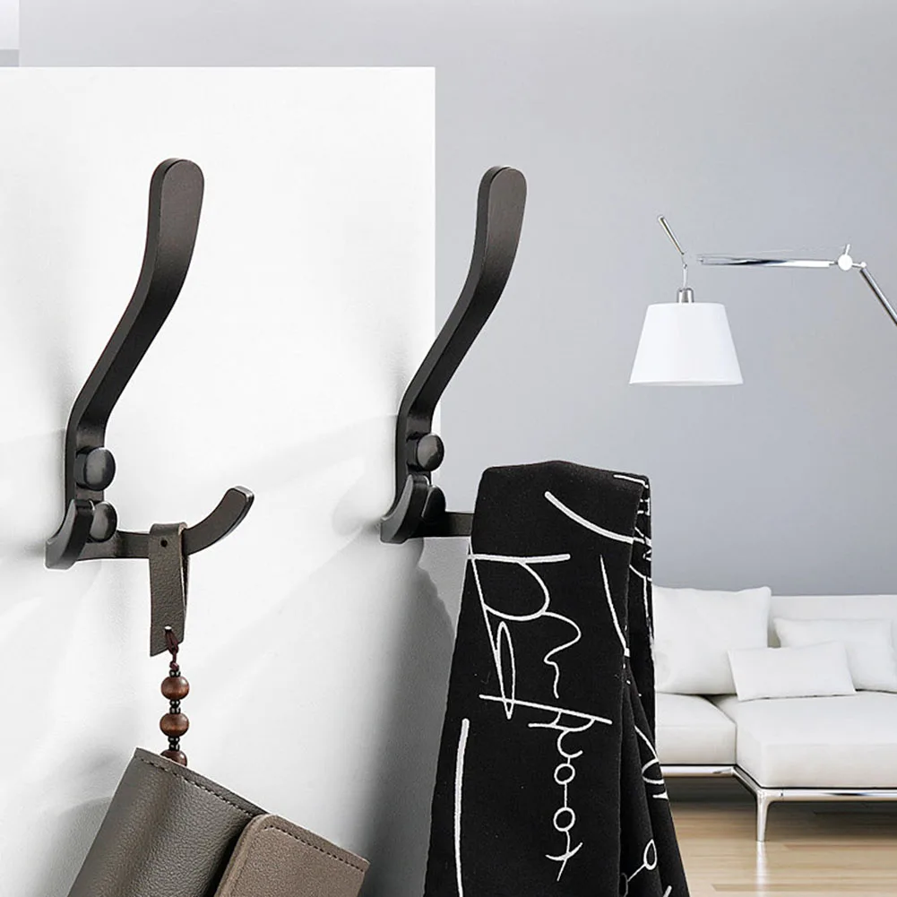 

Household Space Aluminum Hook Wall Hanging Door Clothes Bag Key Hat Household Space Aluminum Hook Wall Hanging