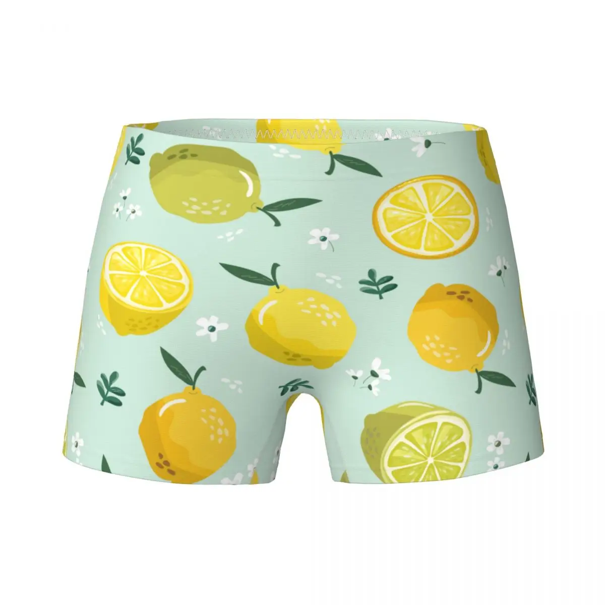 

Lemon Flower Children's Girls Underwear Kids Boxers Briefs Breathable Cotton Teenage Panties Cute Pattern Underpants For 4-15Y