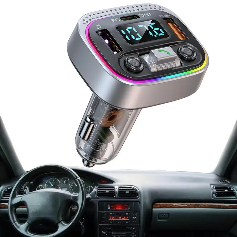 

QC3.0 Charging Car Hands-free Blue Tooth-compatible 5.1 FM Transmitter Car Kit MP3 Modulator Player Handsfree Audio Receiver