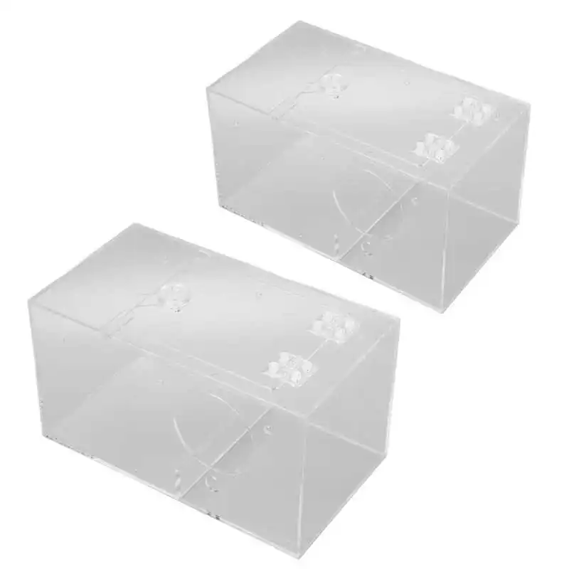 

Bird Nesting Box Safe Easy To Install Stable Acrylic Bird Breeding Box with Standing Pole Padding for Lovebirds for All Seasons