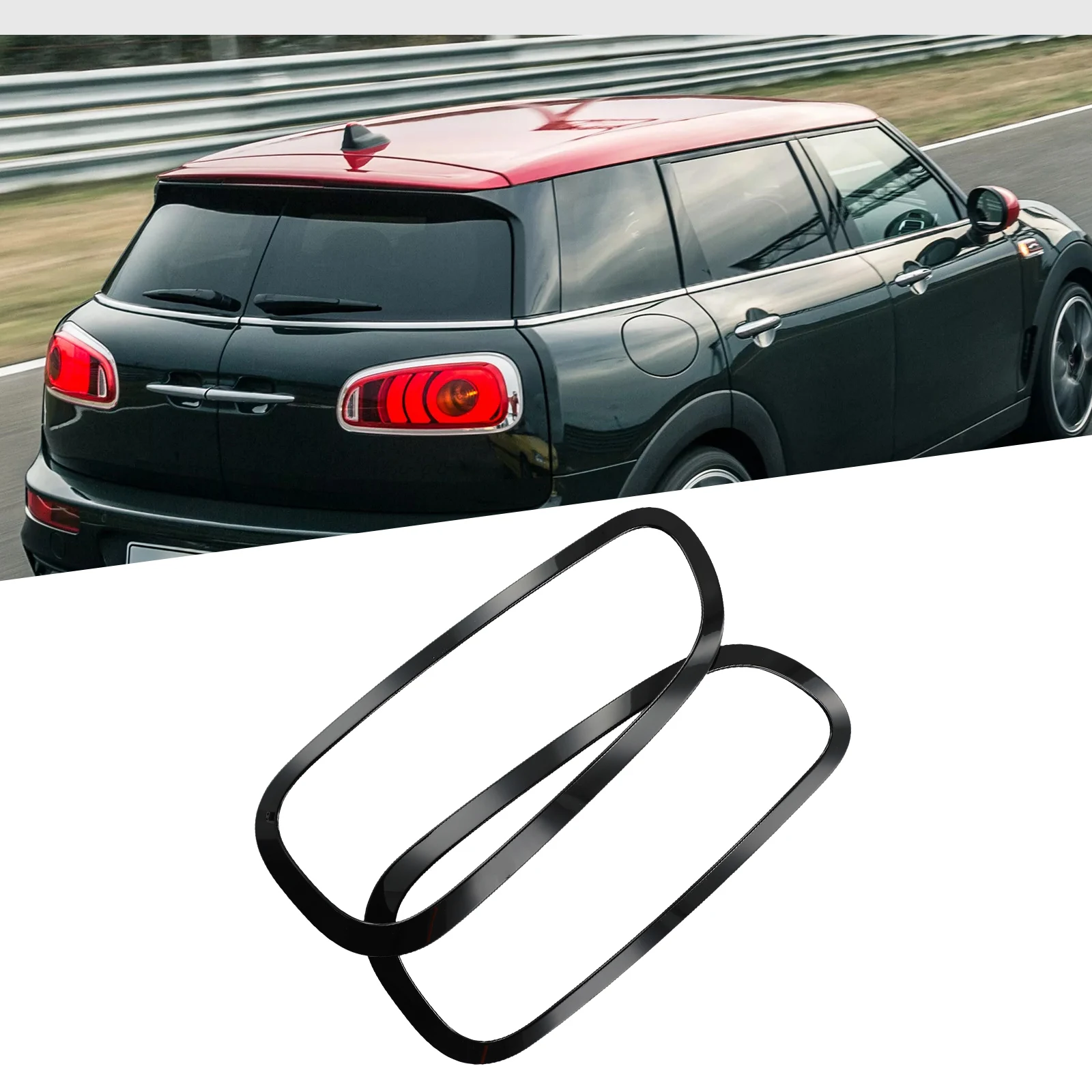 

Для Mini Clubman F54 2022 задний фонарь декоративная Обложка наклейки черные автомобильные фонари