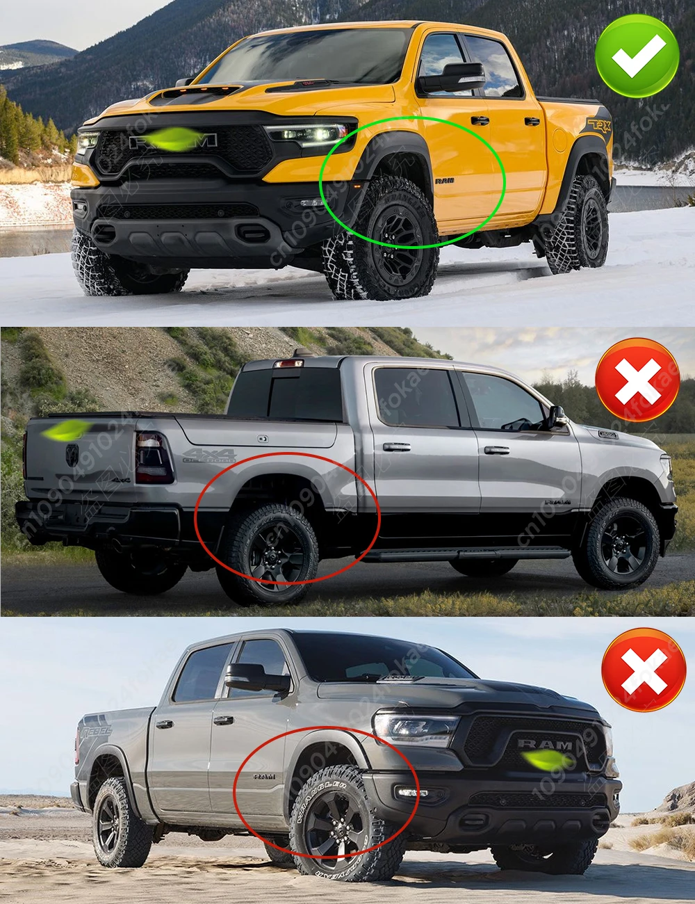 

Для Dodge Ram TRX 2022 2023 2024, брызговики на крыло, брызговики, автомобильные аксессуары