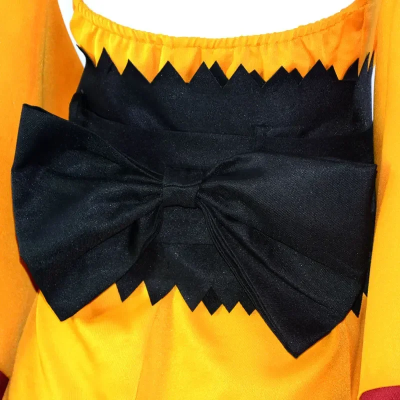 Женский костюм-кимоно для косплея Edens Zero из аниме Homura Kogetsu желтое платье одежда