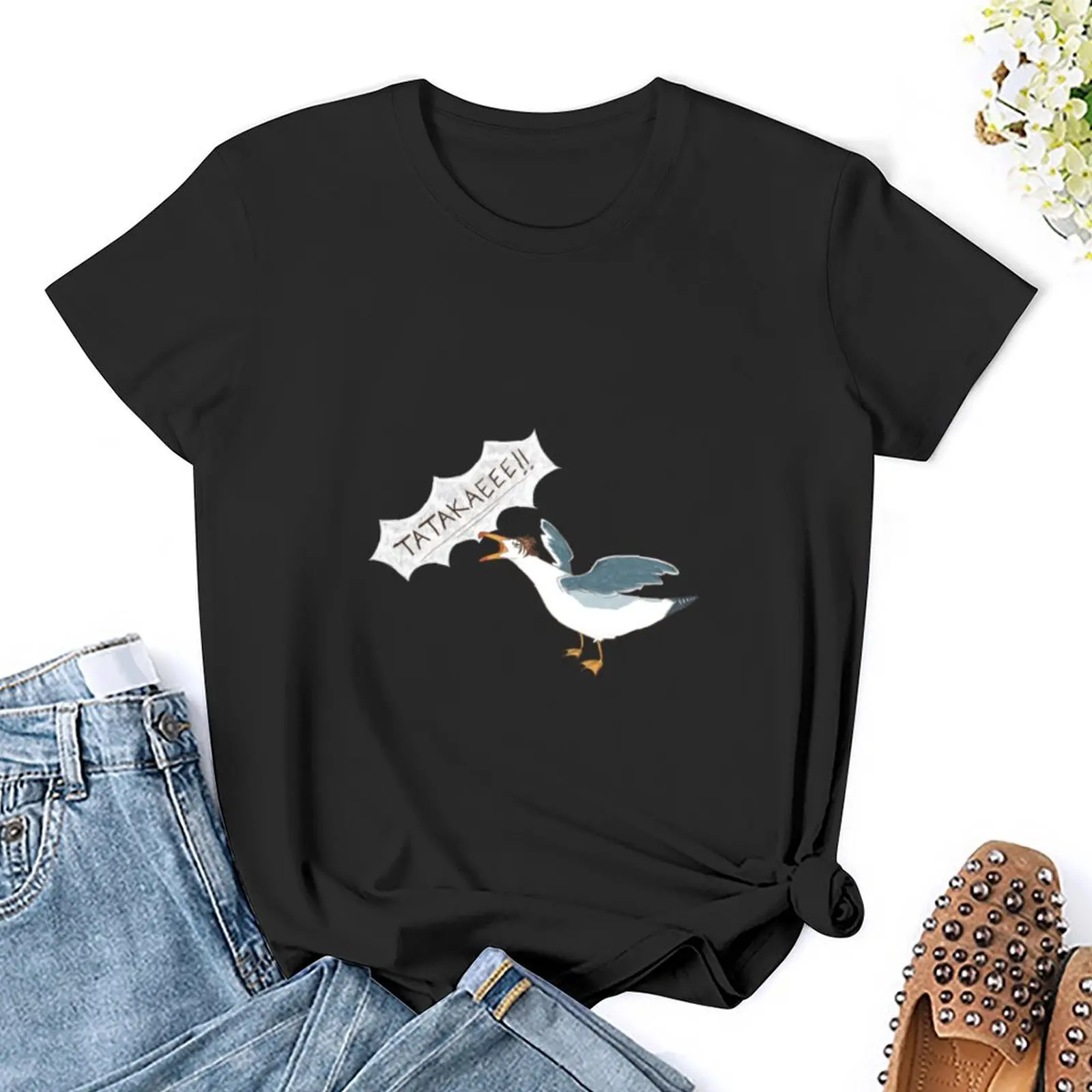 Tatakae Футболка женская одежда милая рубашка с животным принтом для девочек