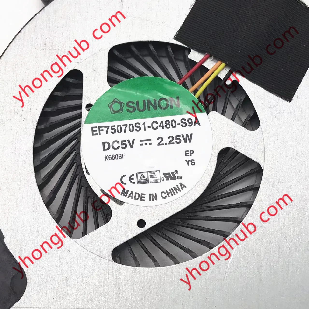 SUNON EF75070S1-C480-S9A DC 5V 2 25 W 4-проводной охлаждающий вентилятор для сервера ноутбука |