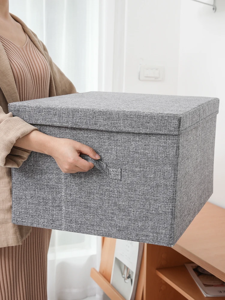

Storage box fabric sorting box folding trunk storage box household convenient easy to clean Tourism can be used