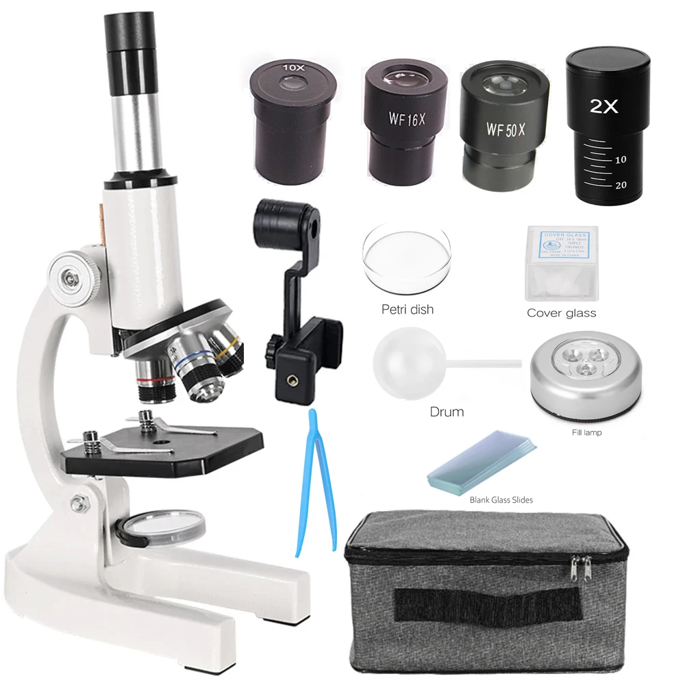 Оптический монокулярный биологический микроскоп 40X-4000X HD для фотографии средней