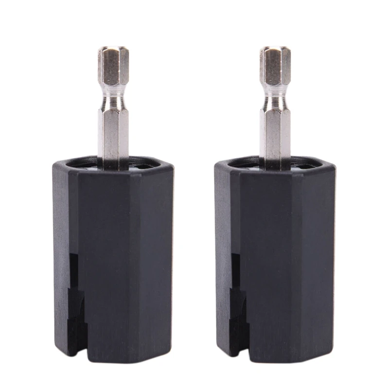 

2Pcs String Winder Tuning Peg Puller Replace Electric Drill For Guitar Bass Repair Tool Kit
