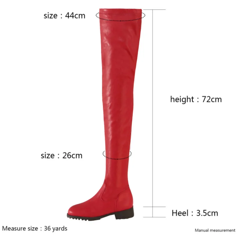 Low Heels Thigh High Boots Brand Shoes For Women 2022 Autumn Winter Large Size Yellow Green Over The Knee Boots Bota Feminina